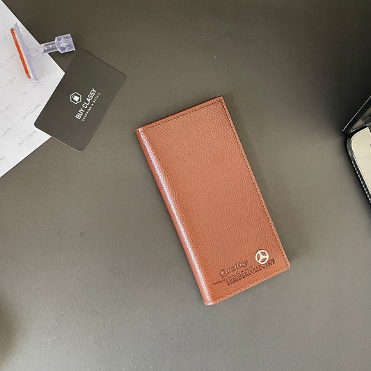 Long Wallet & Card Holder - Slim Design with ID Photo Frame, Multiple Card Slots