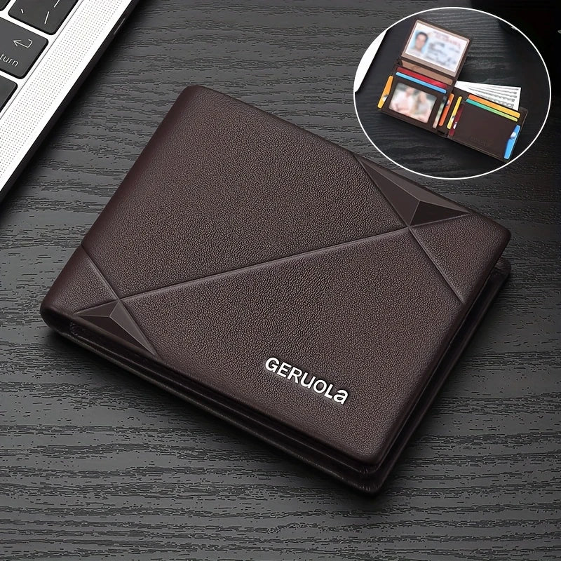 Elegant PU Leather Large Capacity Slim Design Wallet