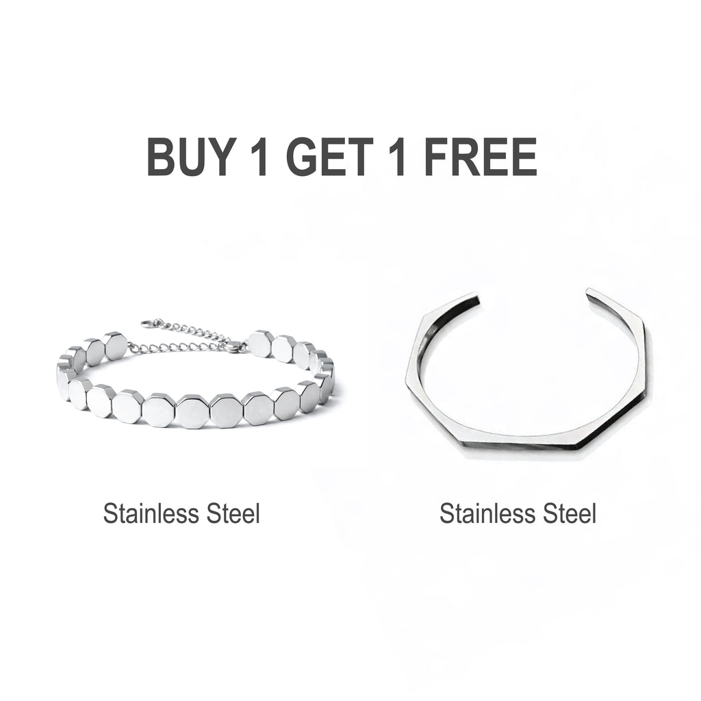 Metallic Octalink + Hexa Bracelet