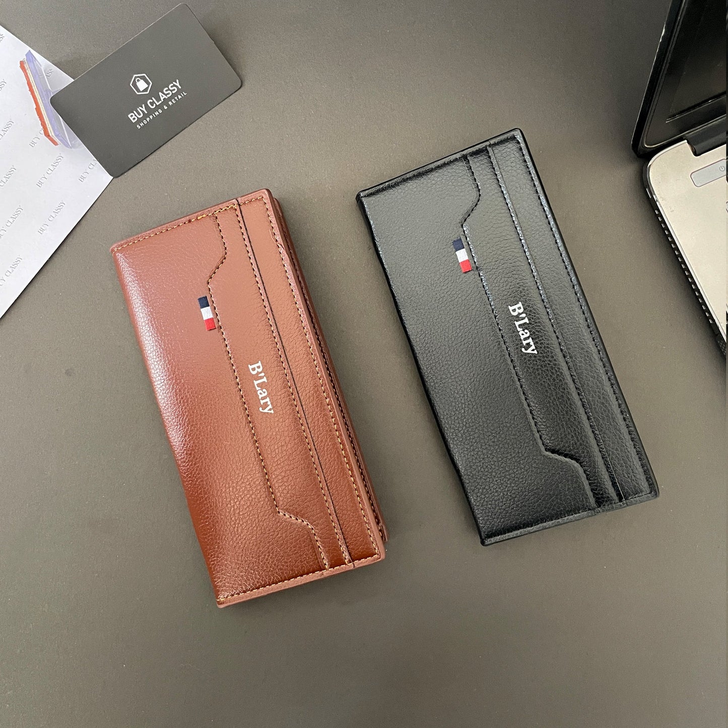 Men's Three-Layer Wallet with Large Capacity and Multi-functional Design