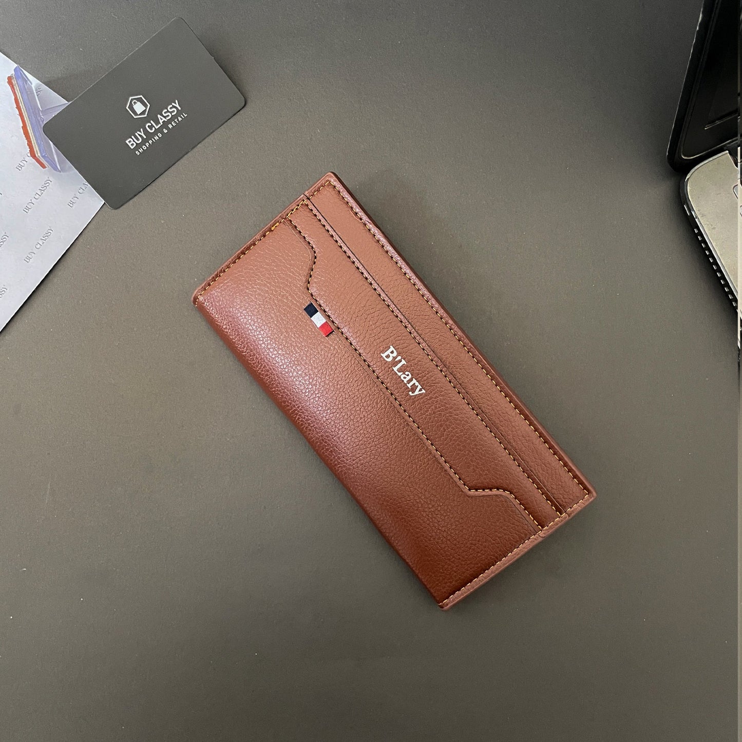 Men's Three-Layer Wallet with Large Capacity and Multi-functional Design