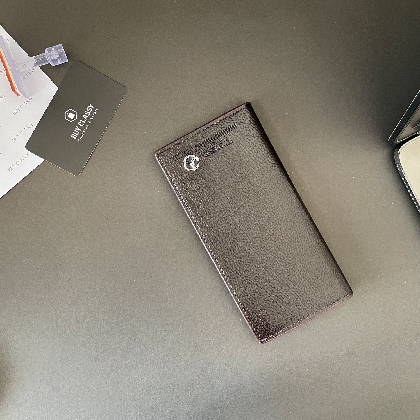 Long Wallet & Card Holder - Slim Design with ID Photo Frame, Multiple Card Slots