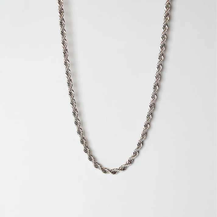 Rope Neck Chain Silver