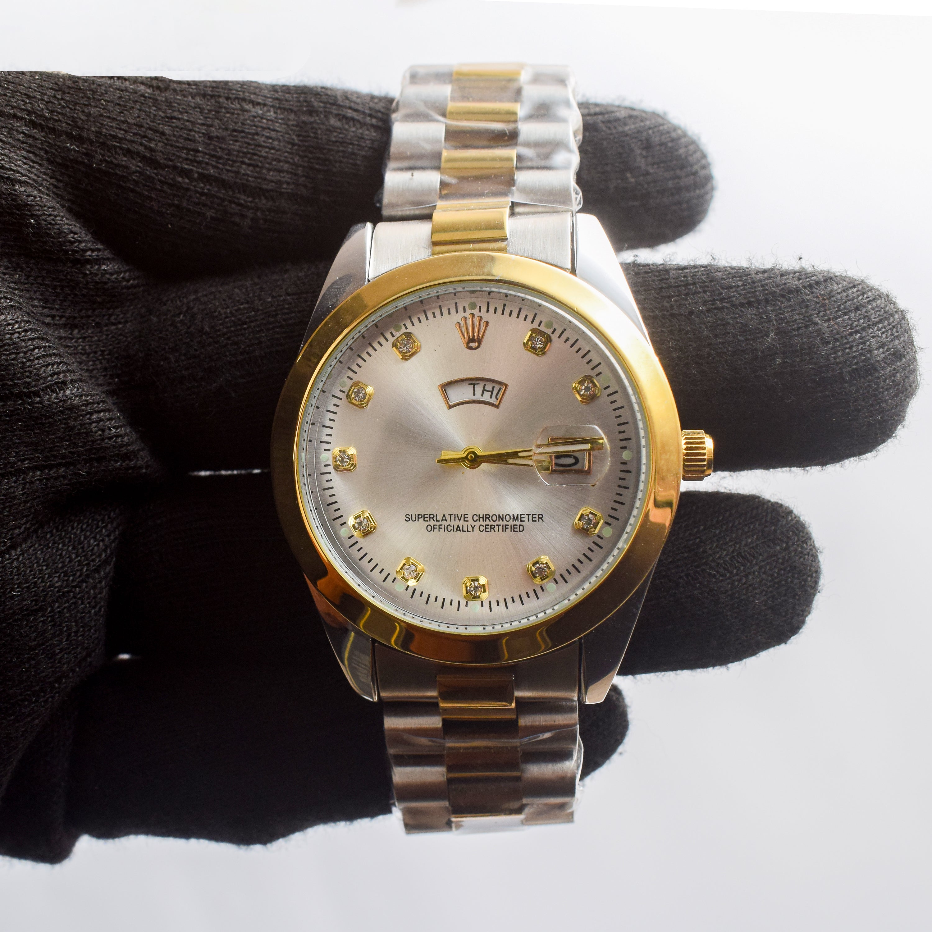 Rolex Oyster Perpetual, Two Tone Watch Date and Day Active