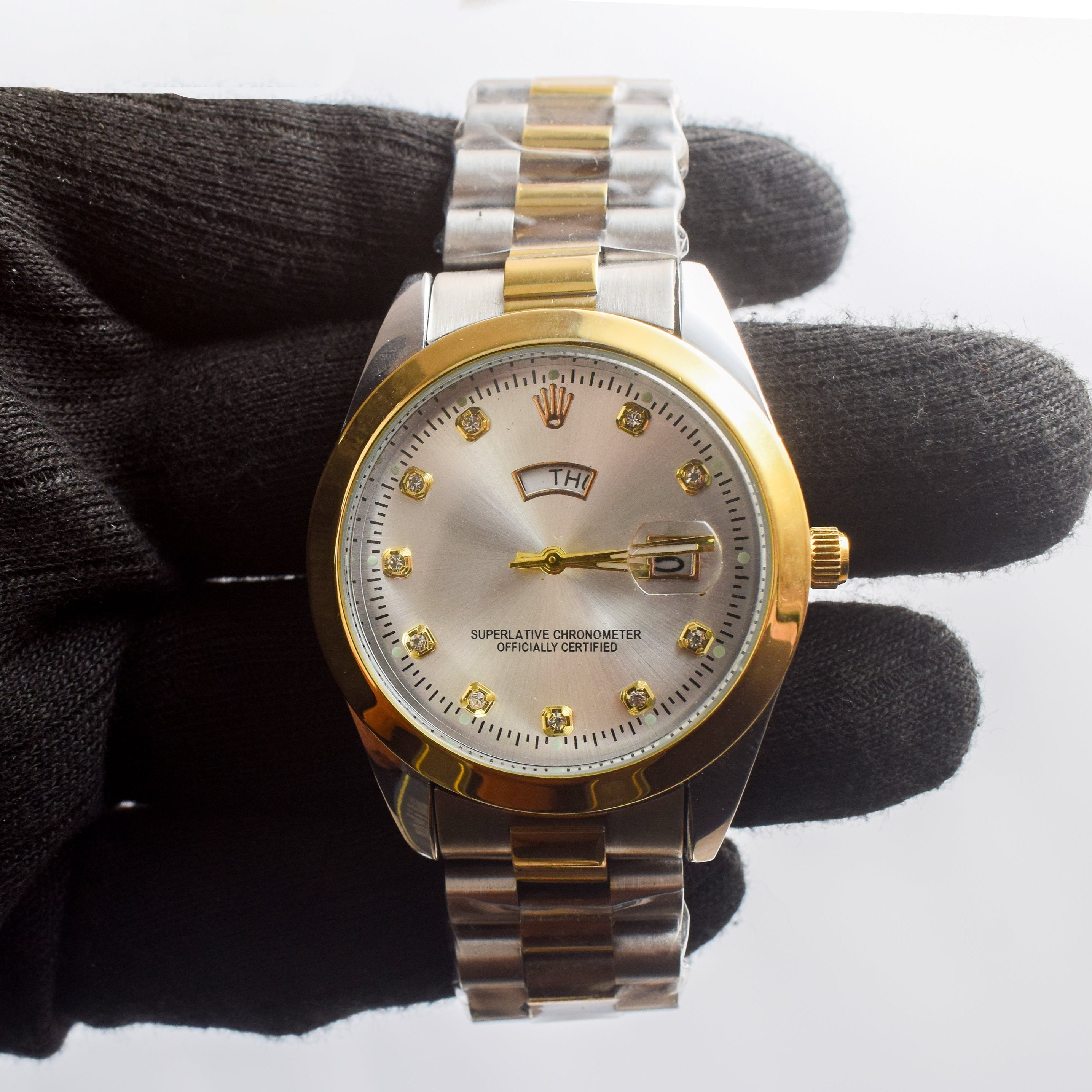 Rolex Oyster Perpetual, Two Tone Watch Date and Day Active