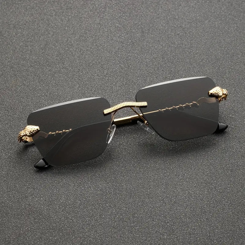 Men's Fashion Cut Edge Alloy Glasses With Snake-like Temples