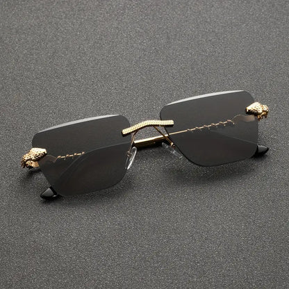 Men's Fashion Cut Edge Alloy Glasses With Snake-like Temples