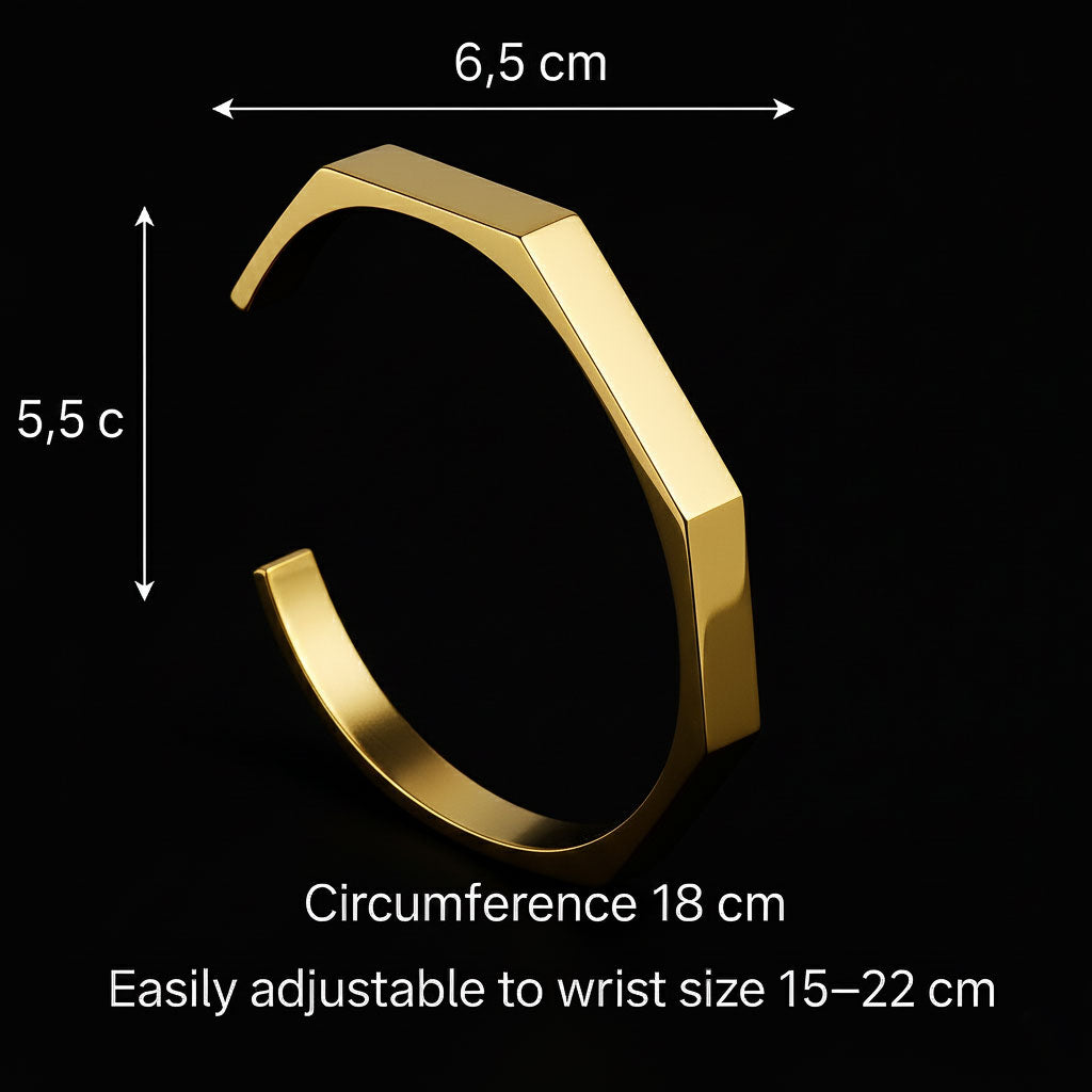 Titan Hex™ Stainless Steel Bracelet – Bold & Modern Design