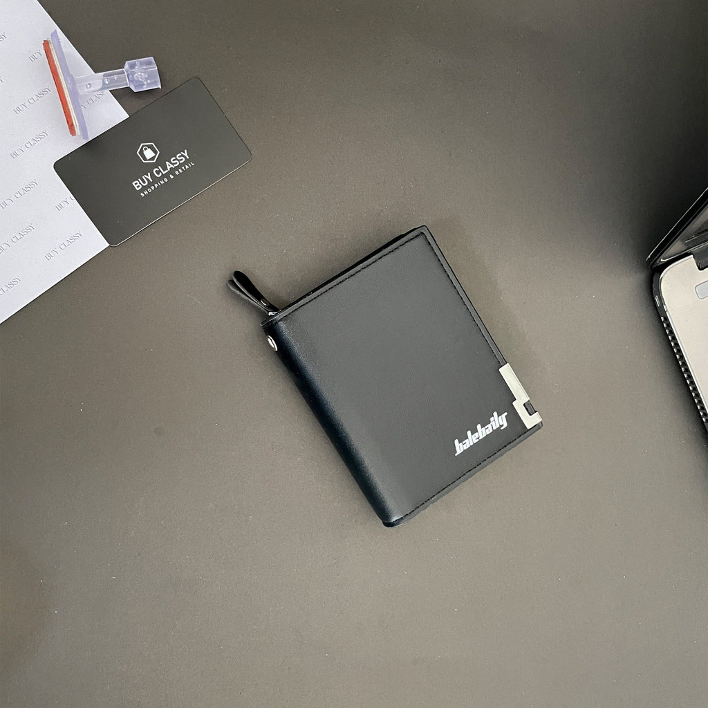 Balebaily Short Zipper High Quality Pu Leather Wallet Coin Purse