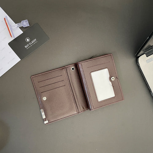 Balebaily Short Zipper High Quality Pu Leather Wallet Coin Purse