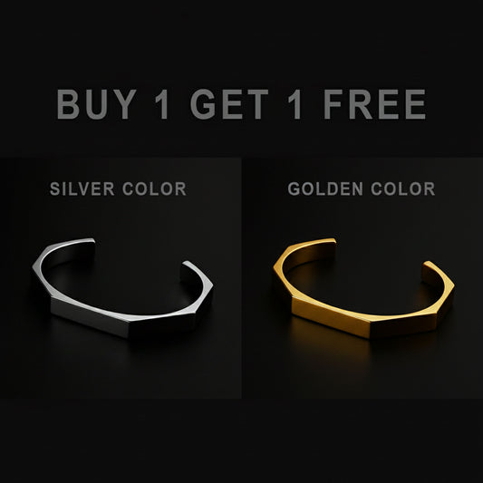 Titan Hex™ Stainless Steel Bracelet – Bold & Modern Design