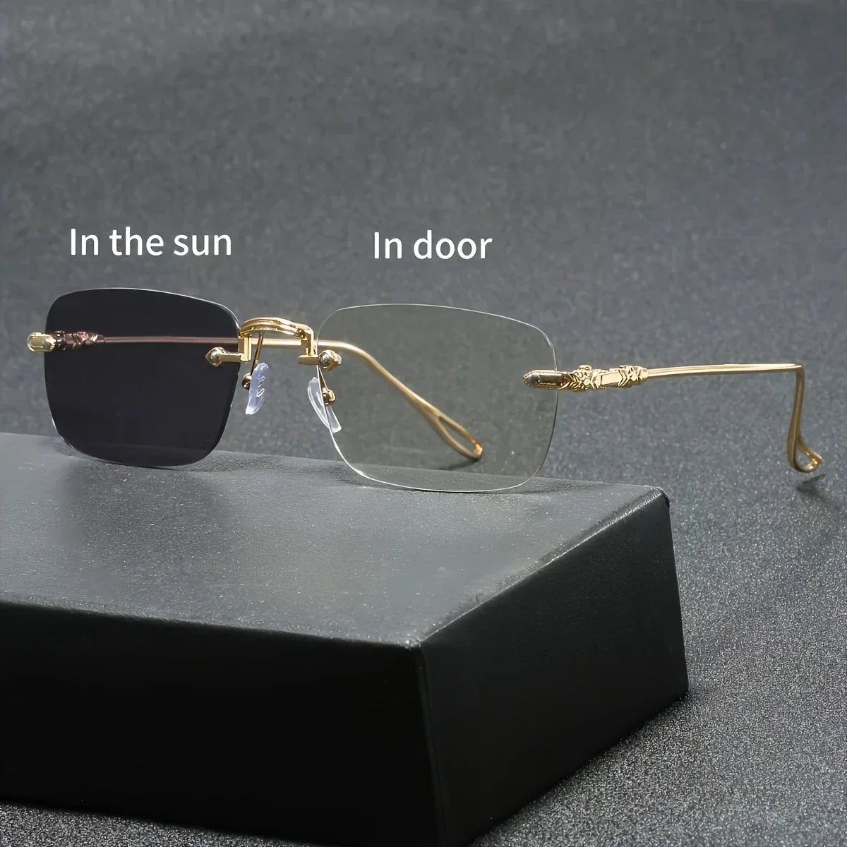 Unisex Color-Changing Blue Light Blocking Glasses, Suitable for Use with Phones And Computers.