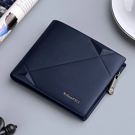 Top Layer Cowhide Vintage Wallet] Men's Vintage Lightweight Wallet Classic Business
