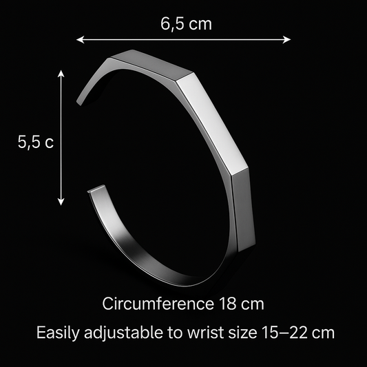 Titan Hex™ Stainless Steel Bracelet – Bold & Modern Design