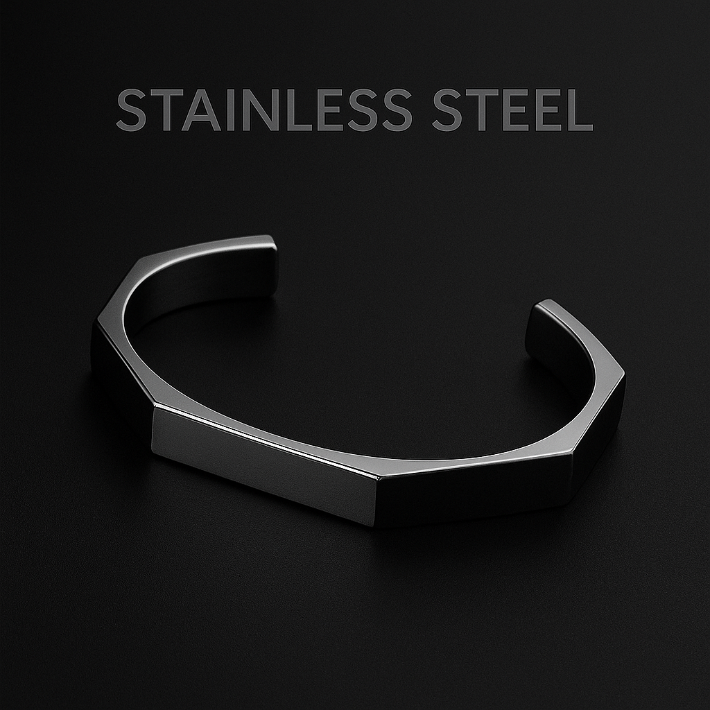 Titan Hex™ Stainless Steel Bracelet – Bold & Modern Design