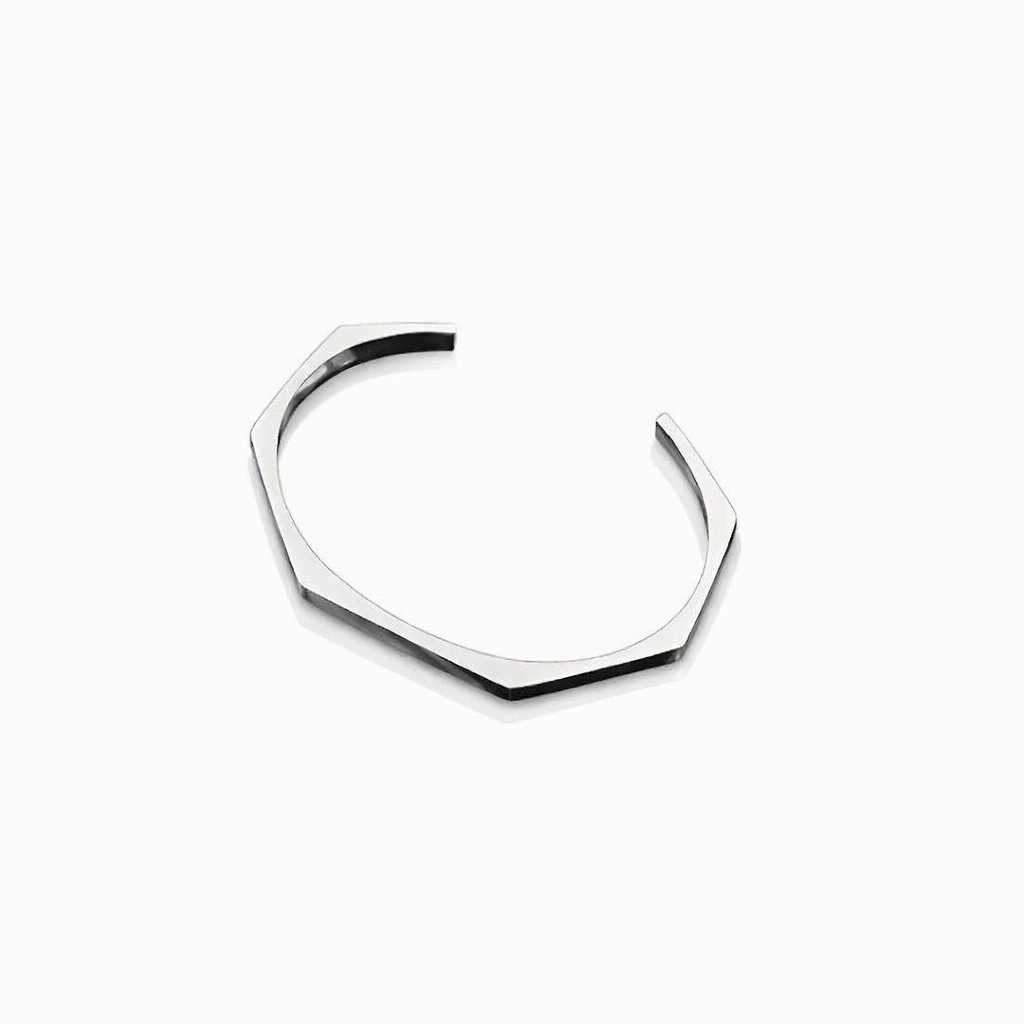 Rope Silver + Hexa Bracelet