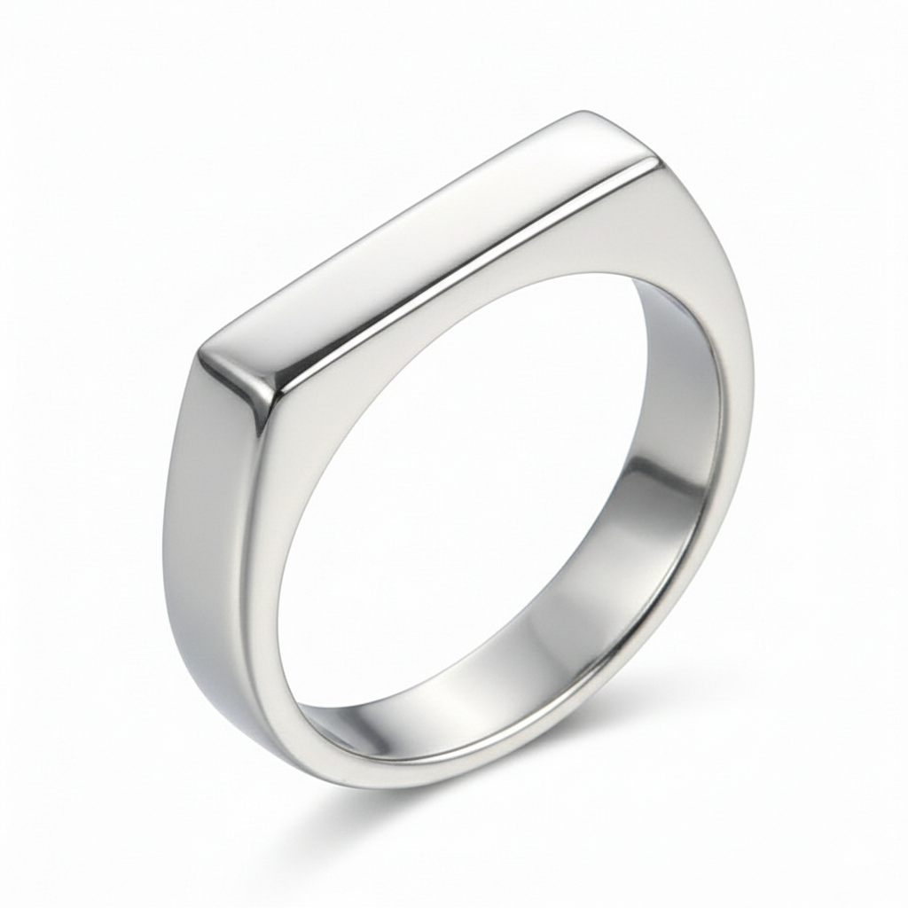 Rope Silver + Silver Greek Ring