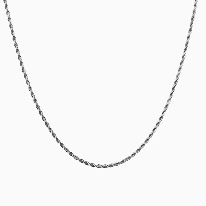 Rope Neck Chain Silver