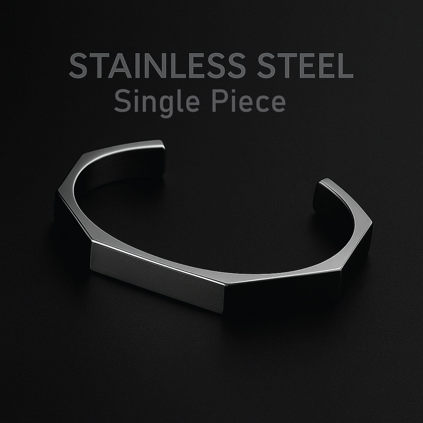 Titan Hex™ Stainless Steel Bracelet – Bold & Modern Design