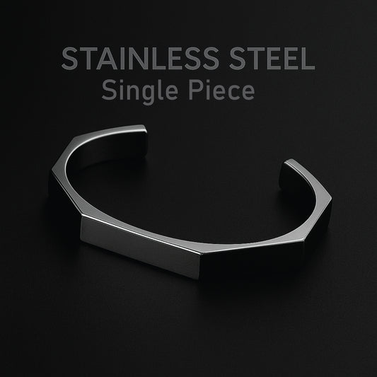 Titan Hex™ Stainless Steel Bracelet – Bold & Modern Design