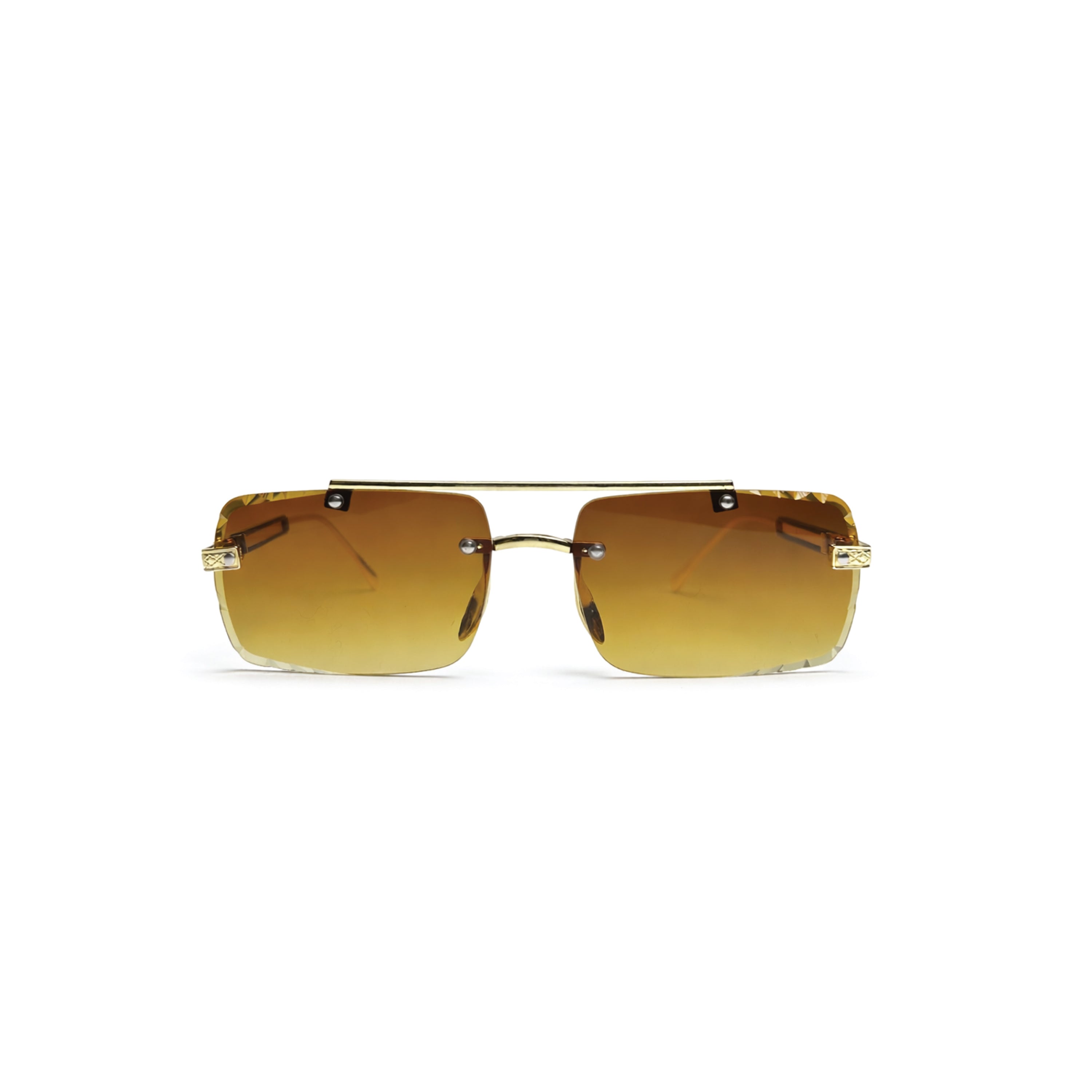 EdgeCraft Dual-Bridge Rimless Sunglasses