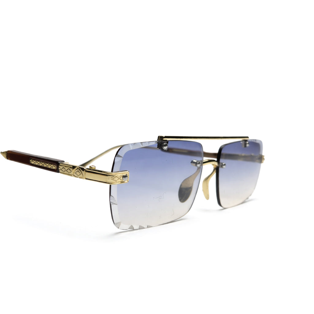 EdgeCraft Dual-Bridge Rimless Sunglasses