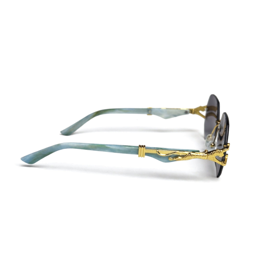 Men's Vintage Fashion Glasses with -Glare & Wood Grain Frame