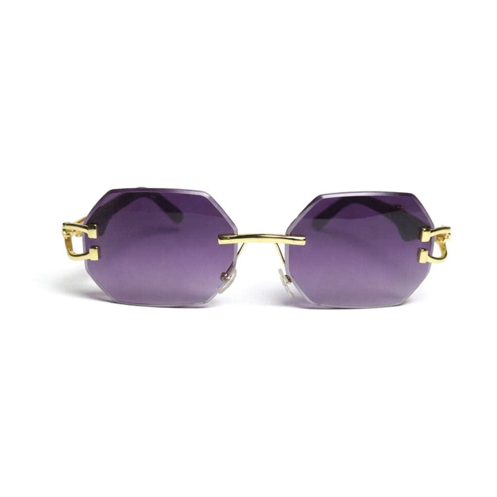 Men's Vintage Fashion Glasses with -Glare & Wood Grain Frame