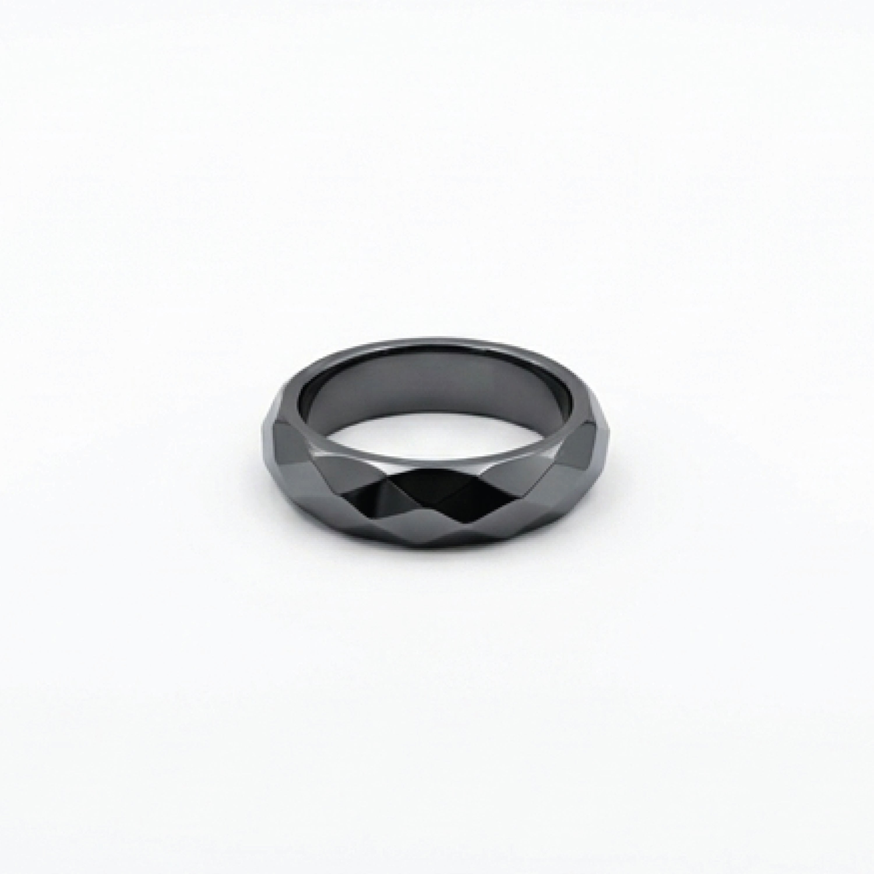 Black Hematite Magnetic Ring