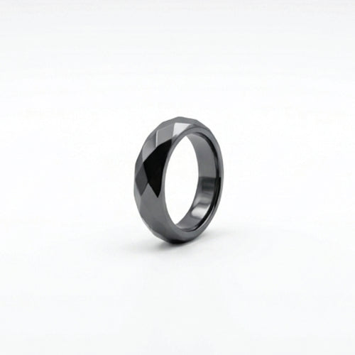 Black Hematite Magnetic Ring