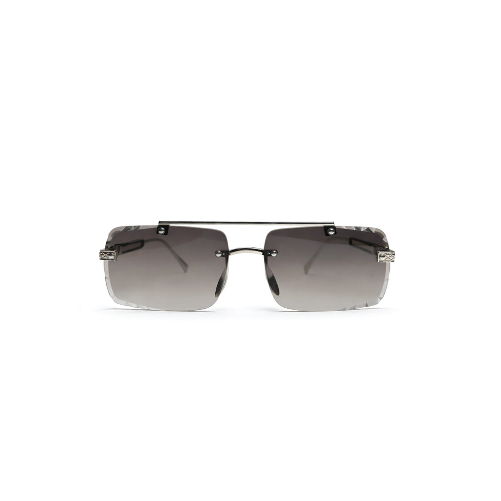 EdgeCraft Dual-Bridge Rimless Sunglasses