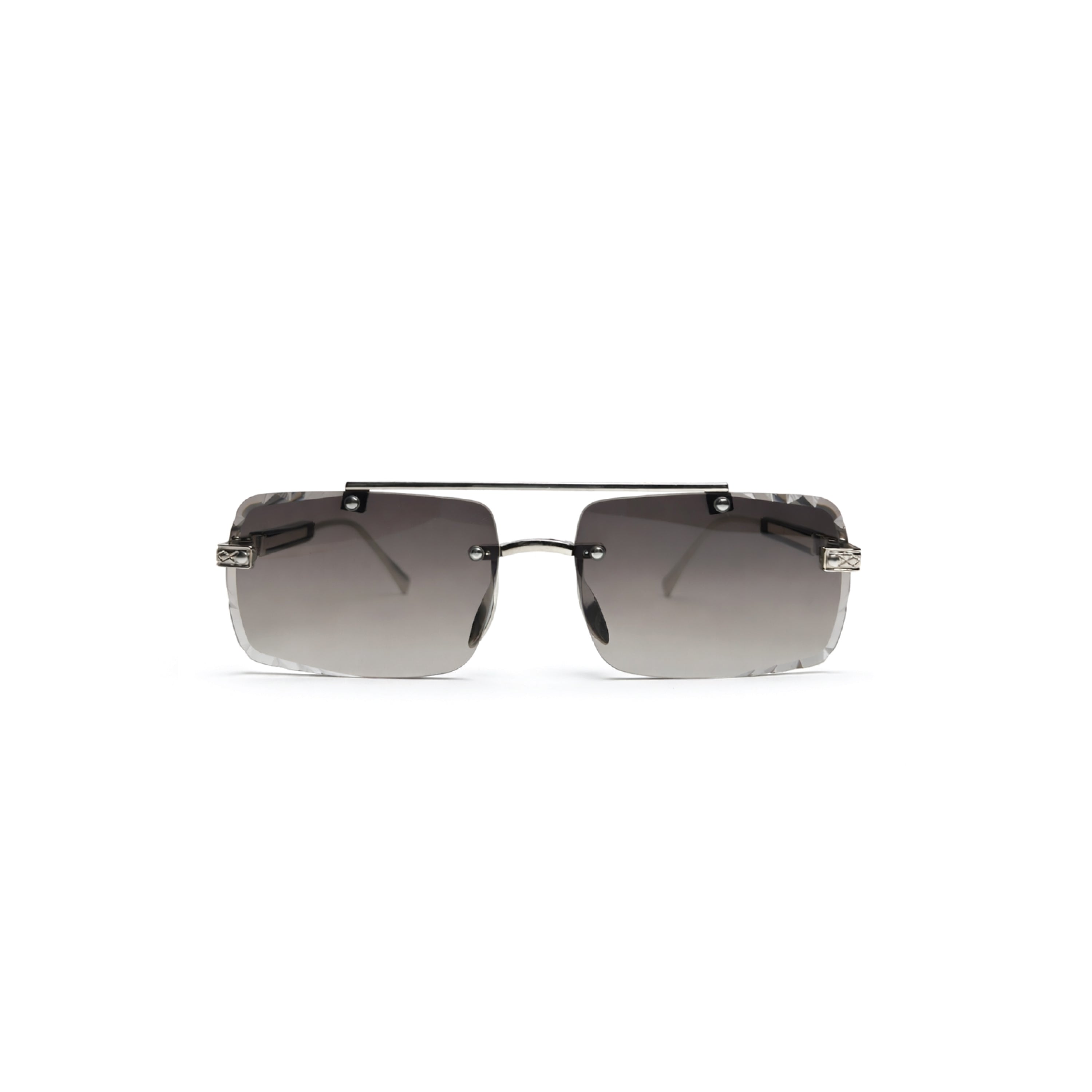 EdgeCraft Dual-Bridge Rimless Sunglasses