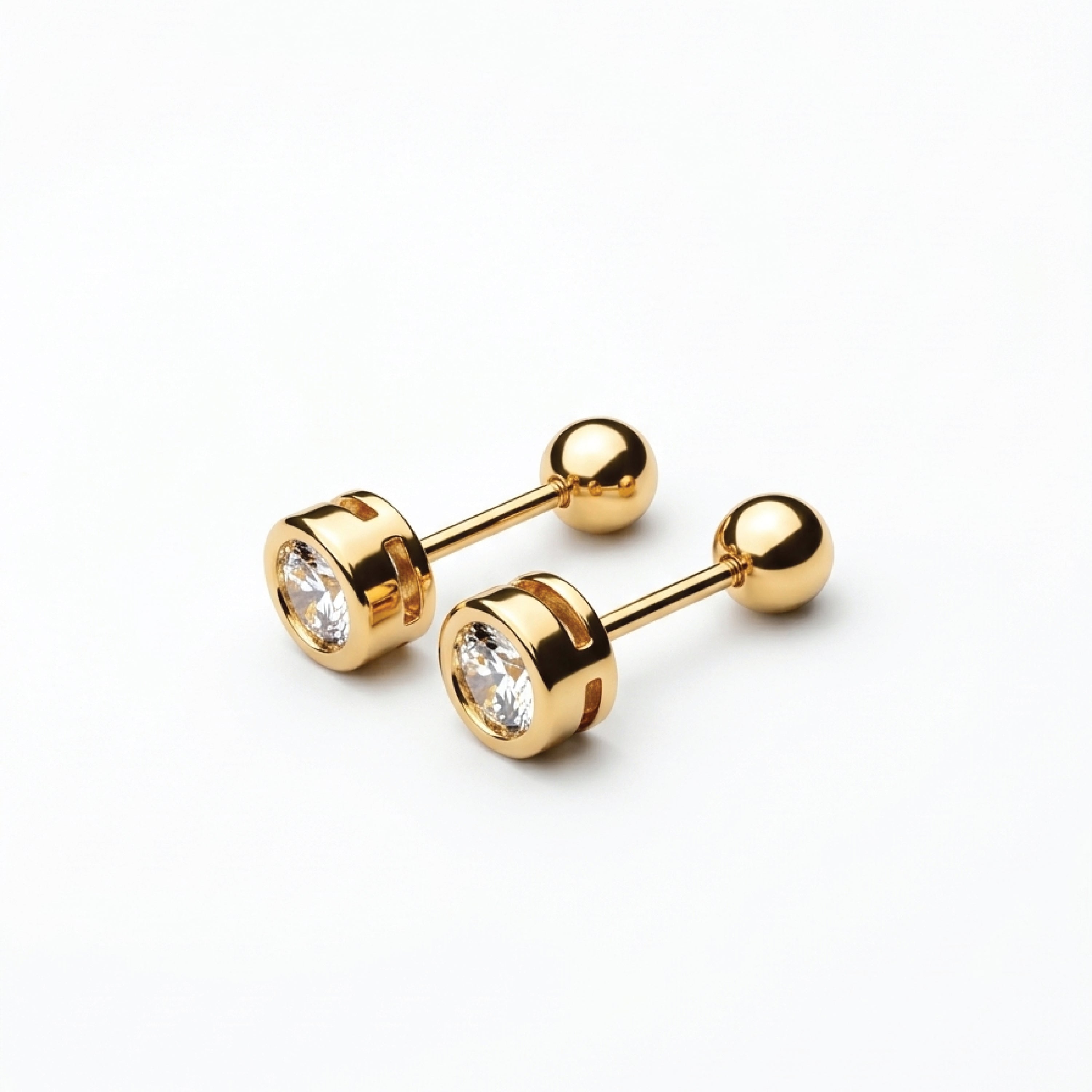 Diamond Flat Back Stud Cartilage Earring