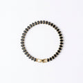 Tennis braclet black oval crystal 3mm