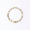 Tennis braclet pink oval crystal 3mm