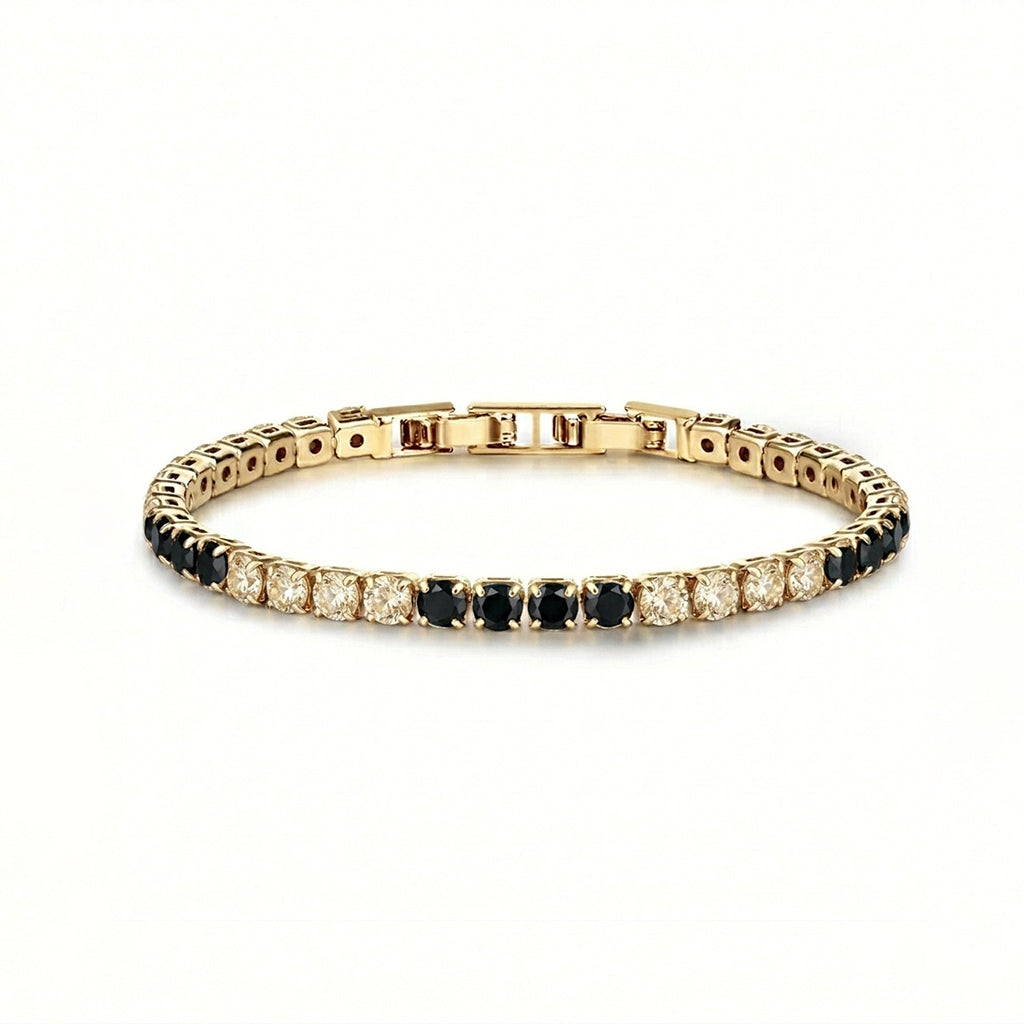 Tennis braclet black crystal 3mm