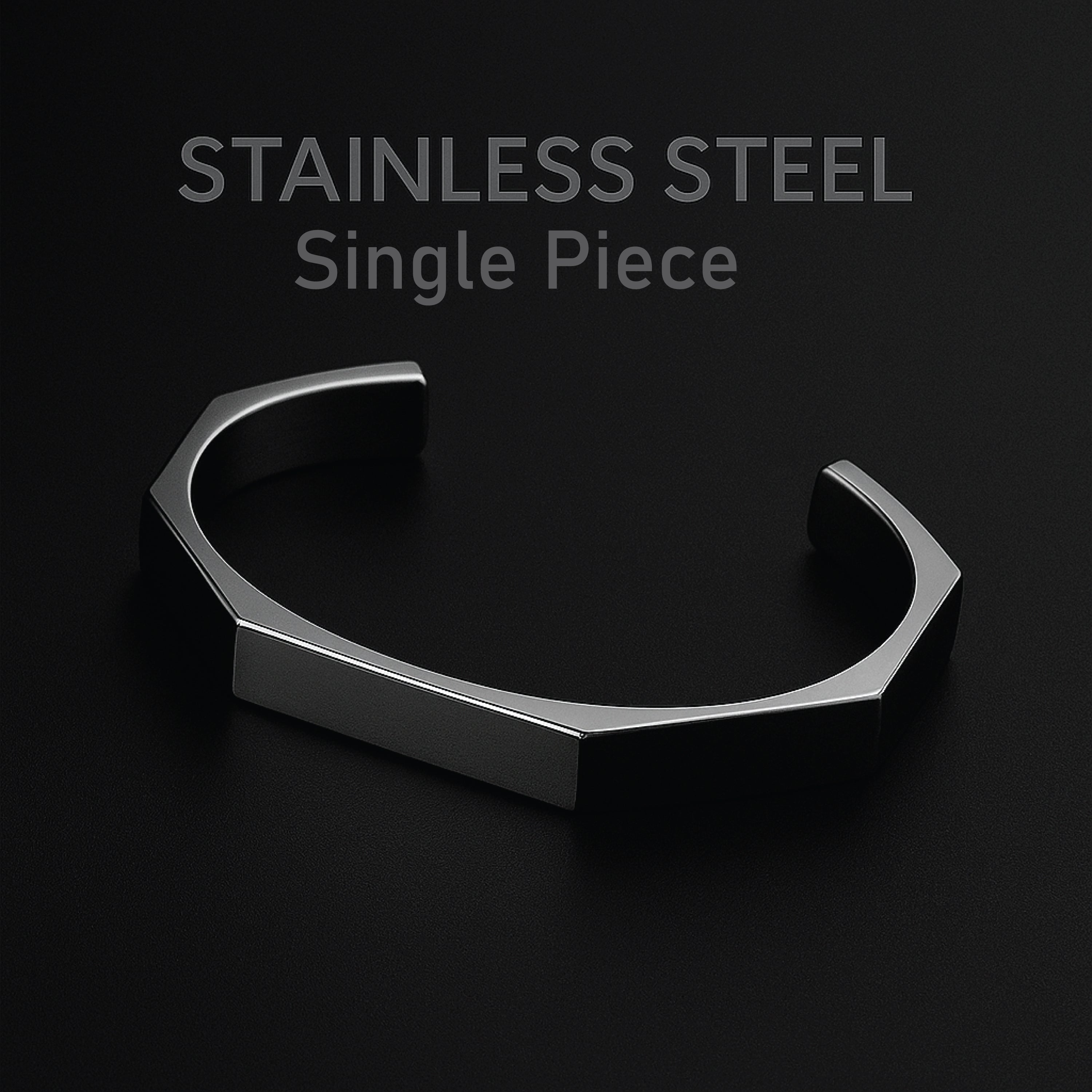 Titan Hex™ Stainless Steel Bracelet – Bold & Modern Design
