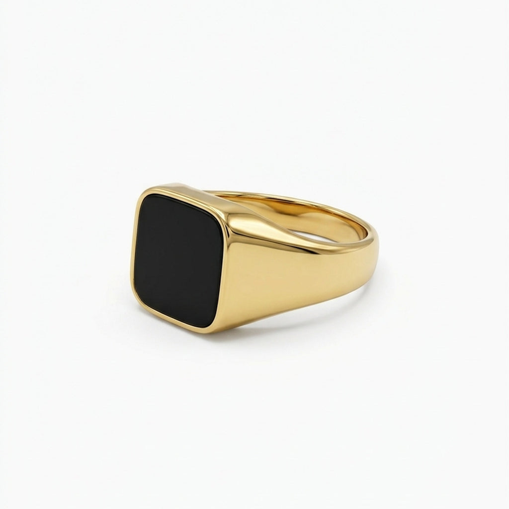 Carnelian Gemstone Signet Ring
