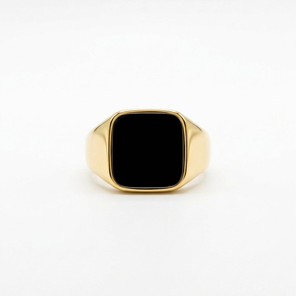 Carnelian Gemstone Signet Ring