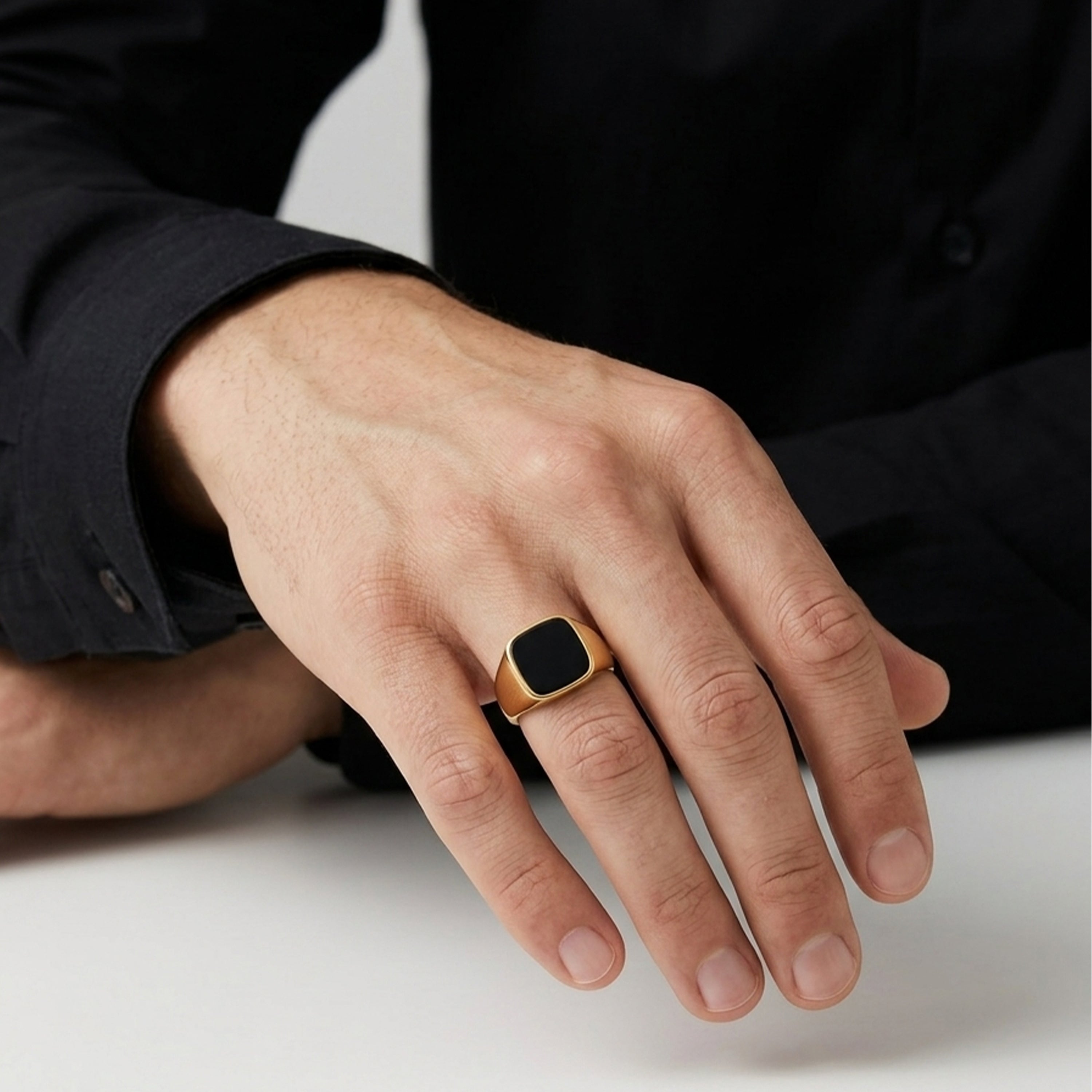 Carnelian Gemstone Signet Ring
