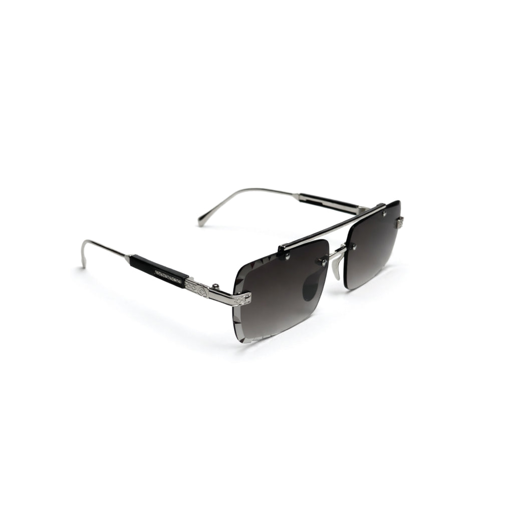 EdgeCraft Dual-Bridge Rimless Sunglasses