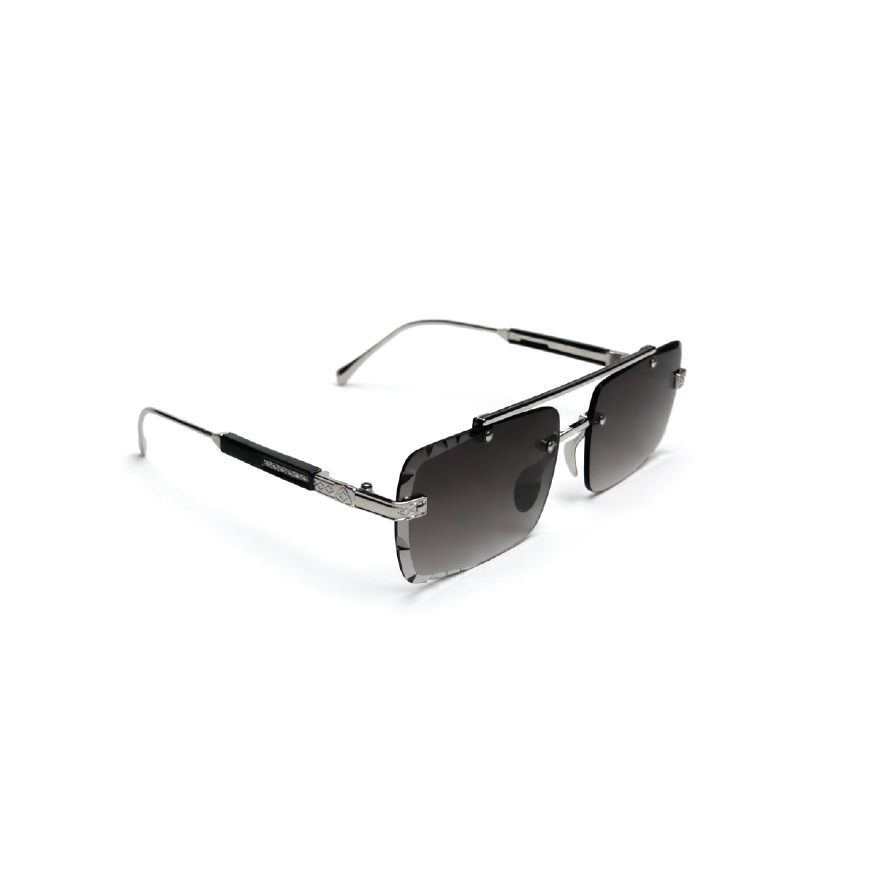EdgeCraft Dual-Bridge Rimless Sunglasses