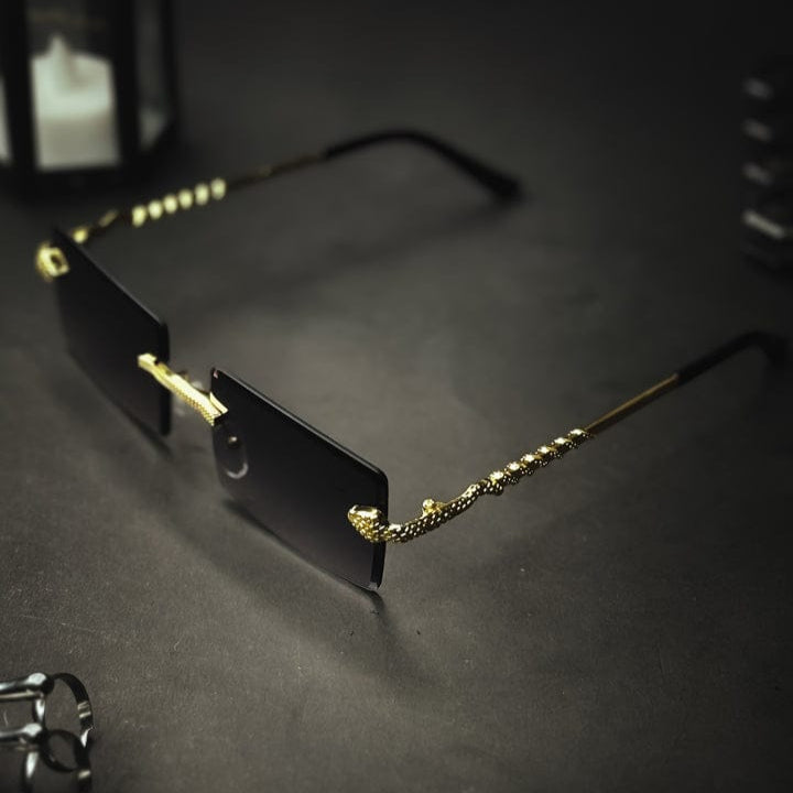 Men's Fashion Cut Edge Alloy Glasses With Snake-like Temples