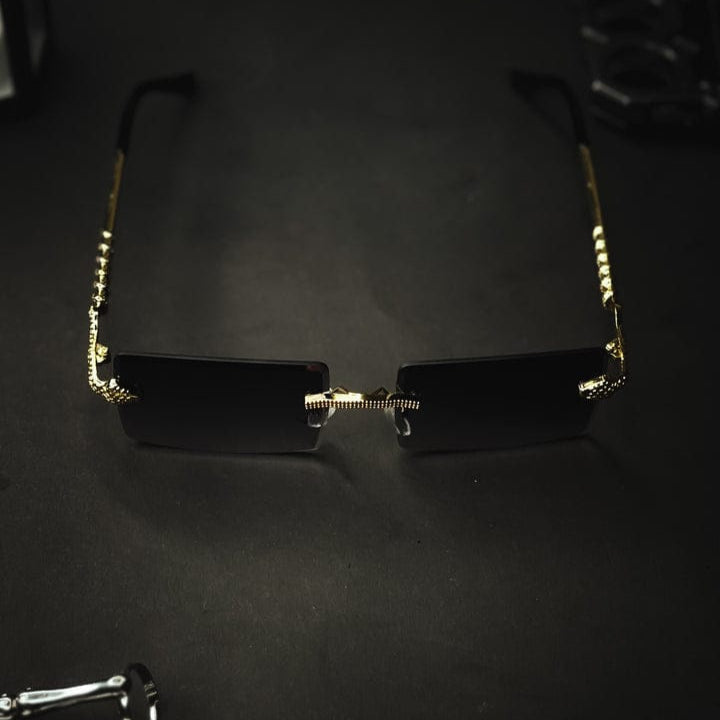 Men's Fashion Cut Edge Alloy Glasses With Snake-like Temples