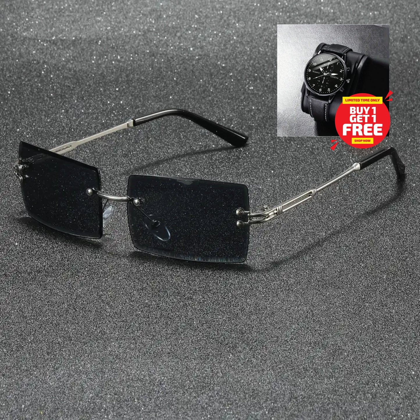 Fashion Square Frameless Glasses