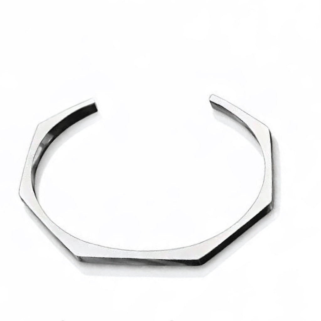 Hexa Bracelet Silver + Black