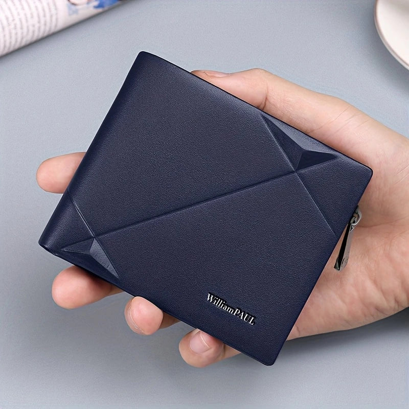 Top Layer Cowhide Vintage Wallet] Men's Vintage Lightweight Wallet Classic Business