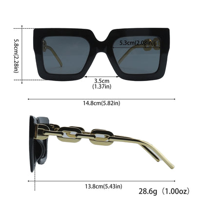Large Square Fashion Fashion Glasses for Women Men Casual Candy Color