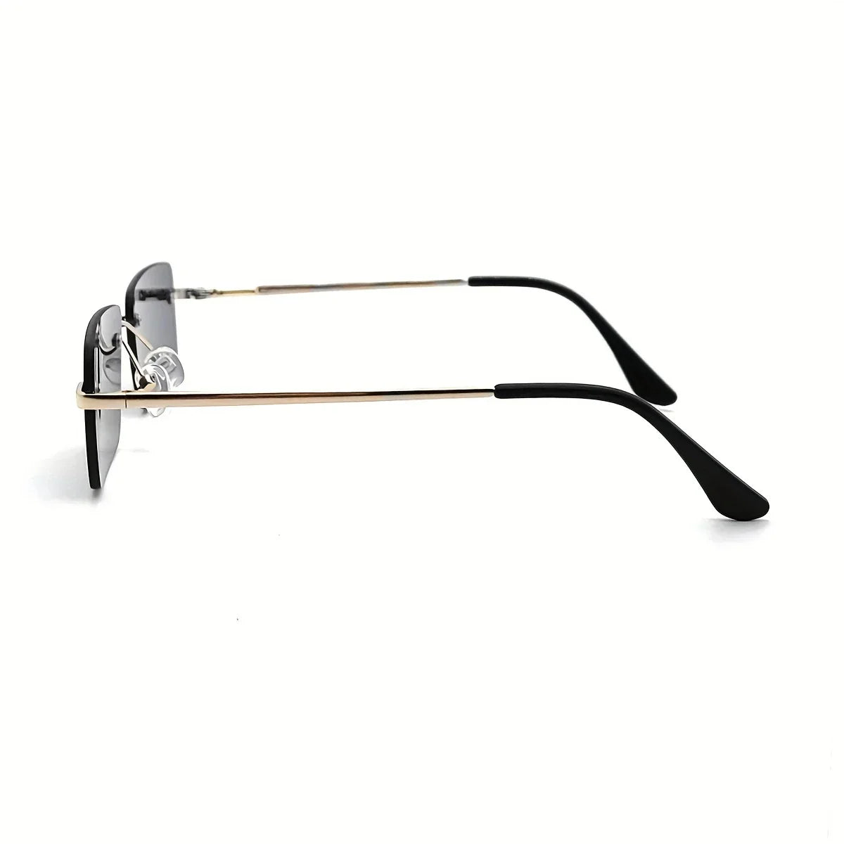 Pilot Style Glasses - Metal Frame, Dark Lenses