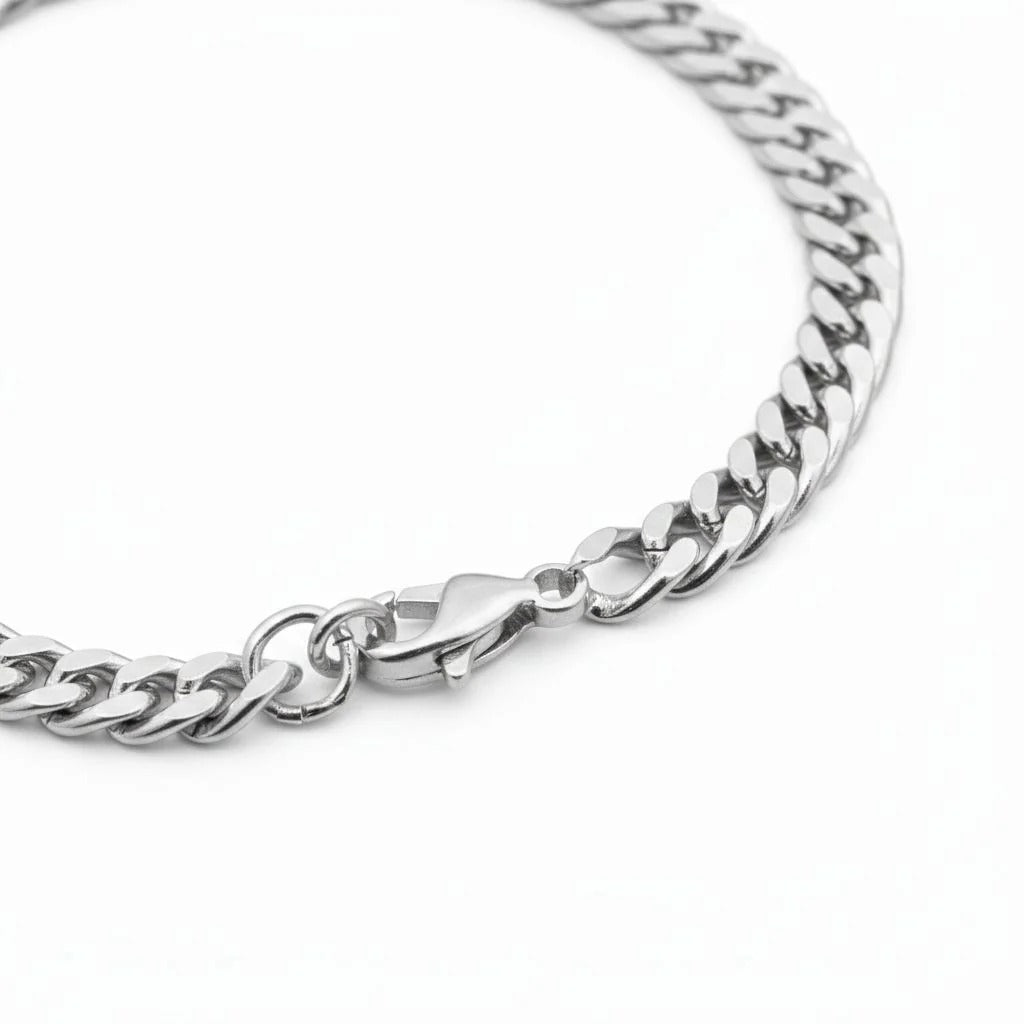 Cuban Link Bracelet (Silver)